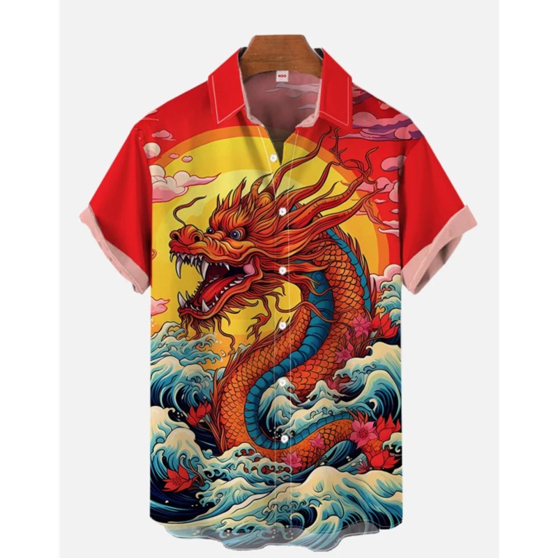 Fashion Ethnic Wear For Men - Camicia di lino da uomo retrò