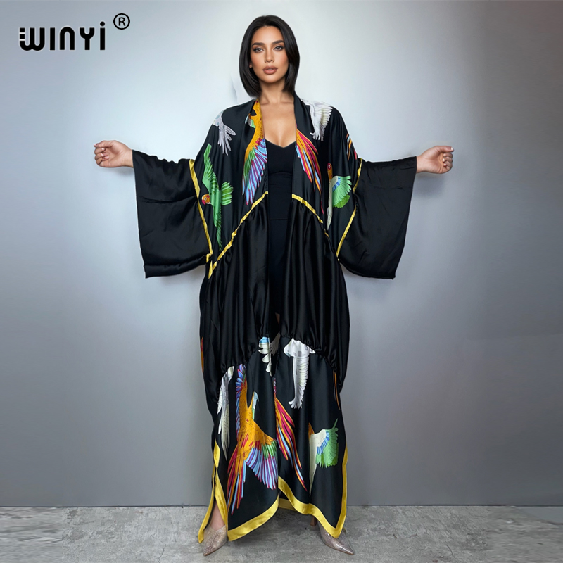 Kaftan Women Boho - WINYI stampa boho kimono maxi abbigliamento