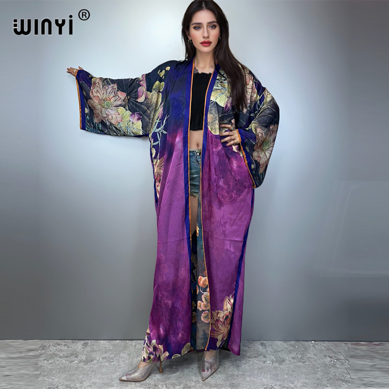 Kaftan Women Boho - Kimono WINYI Abito con stampa di