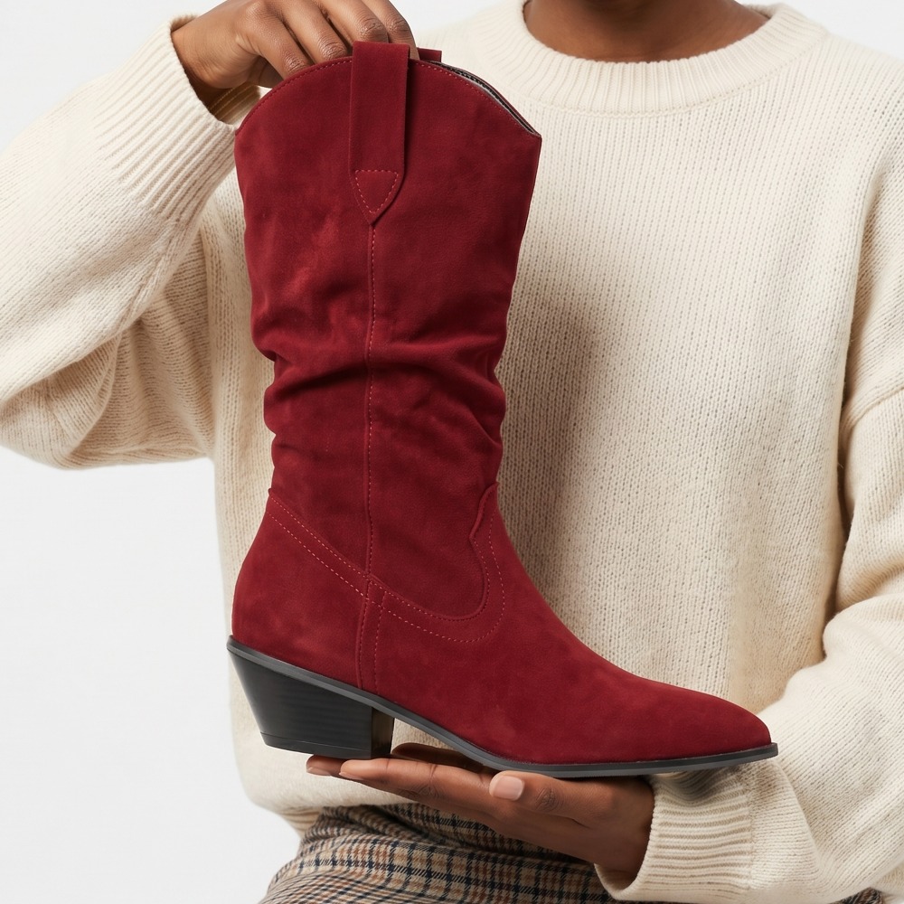 The Ethnic Fashion - Stivaletti in Velluto Autunno Inverno Stile
