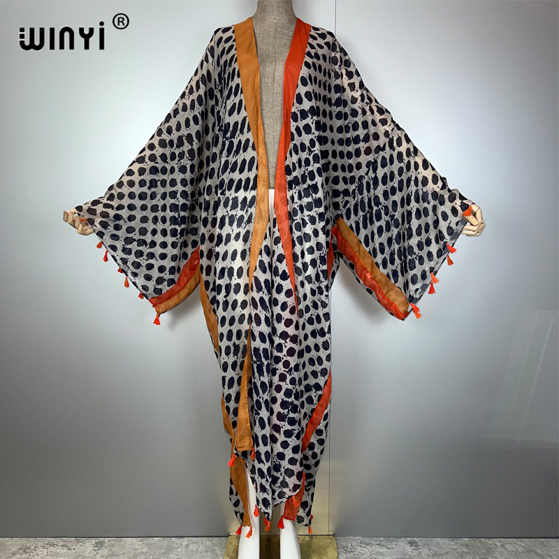 WINYI vestito estivo kimono Am - Kaftan Women Boho recensione e prezzo