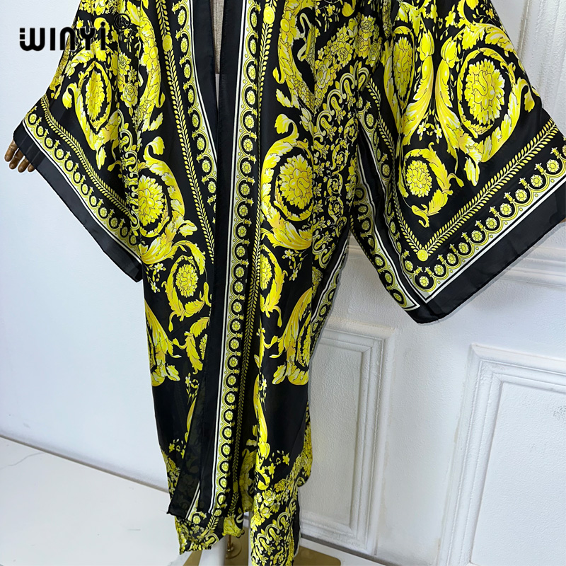 WINYI Africa boho print kimono - Kaftan Women Boho recensione e prezzo