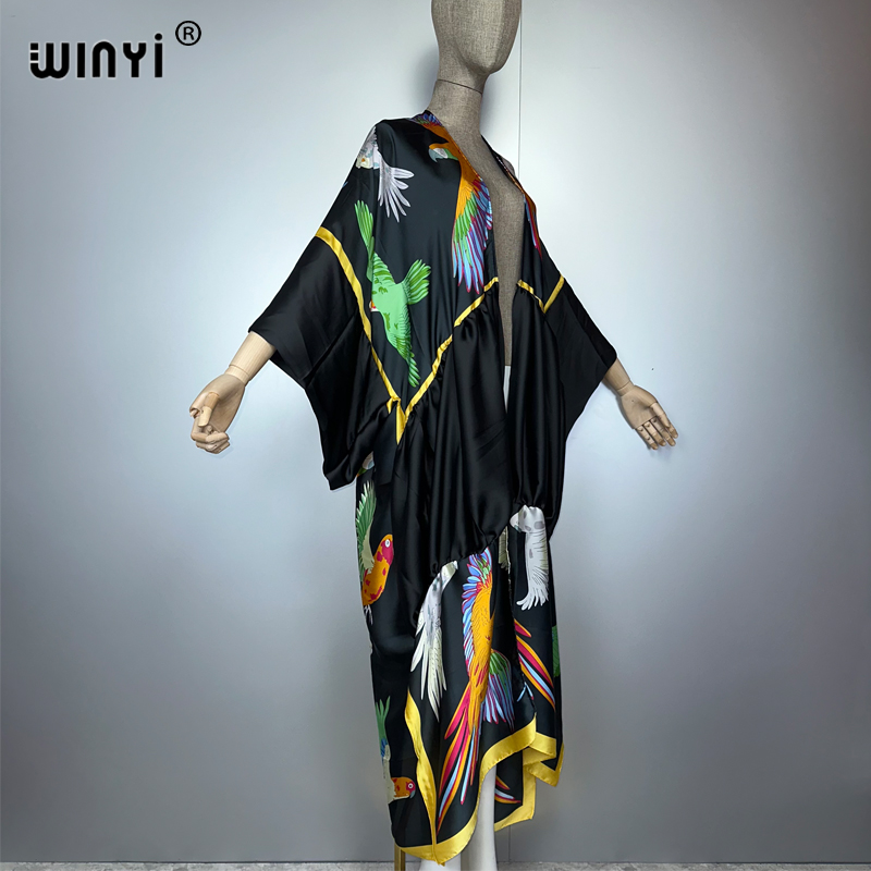 WINYI stampa boho kimono maxi  - Kaftan Women Boho recensione e prezzo