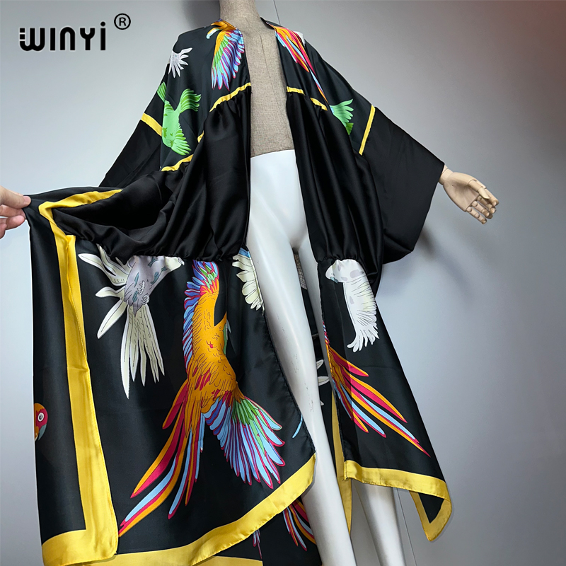 WINYI stampa boho kimono maxi  - Kaftan Women Boho recensione e prezzo