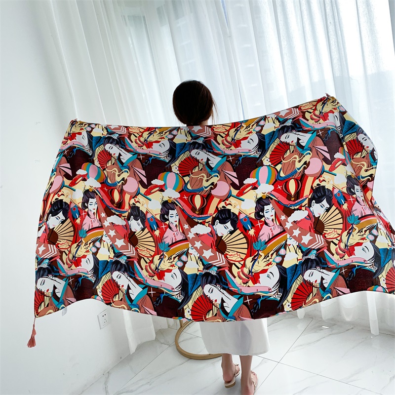 90x185cm cotone lino stampa es - Kaftan Women Boho recensione e prezzo